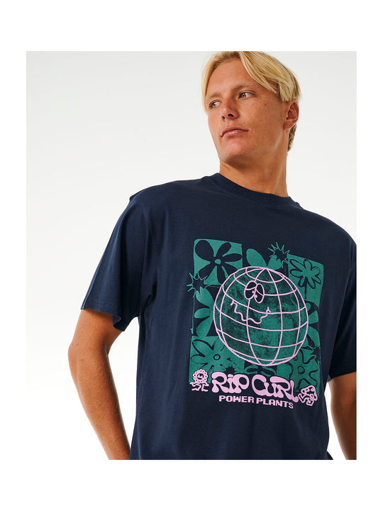 Koszulka RIP CURL Swc Earth Power Tee granatowy - Adventure Sports
