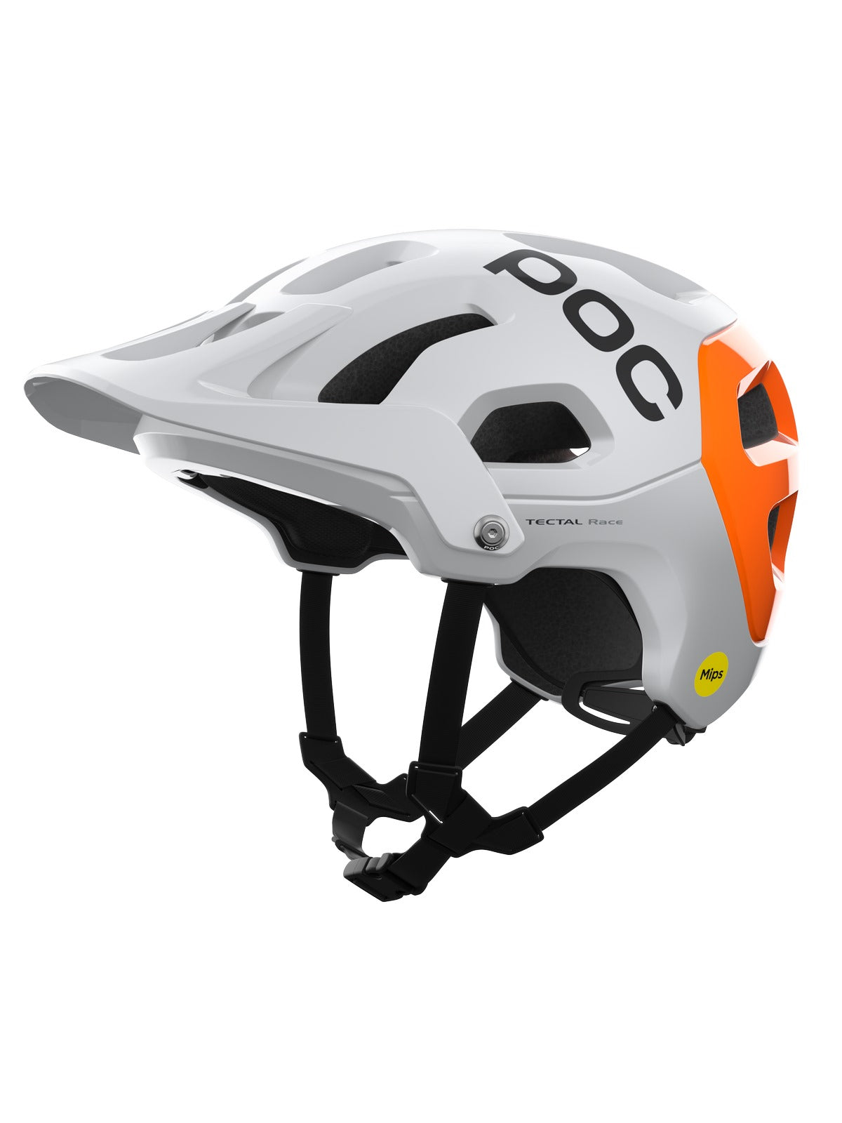 Kask rowerowy POC TECTAL RACE MIPS NFC - biało pomarańczowy - Adventure Sports