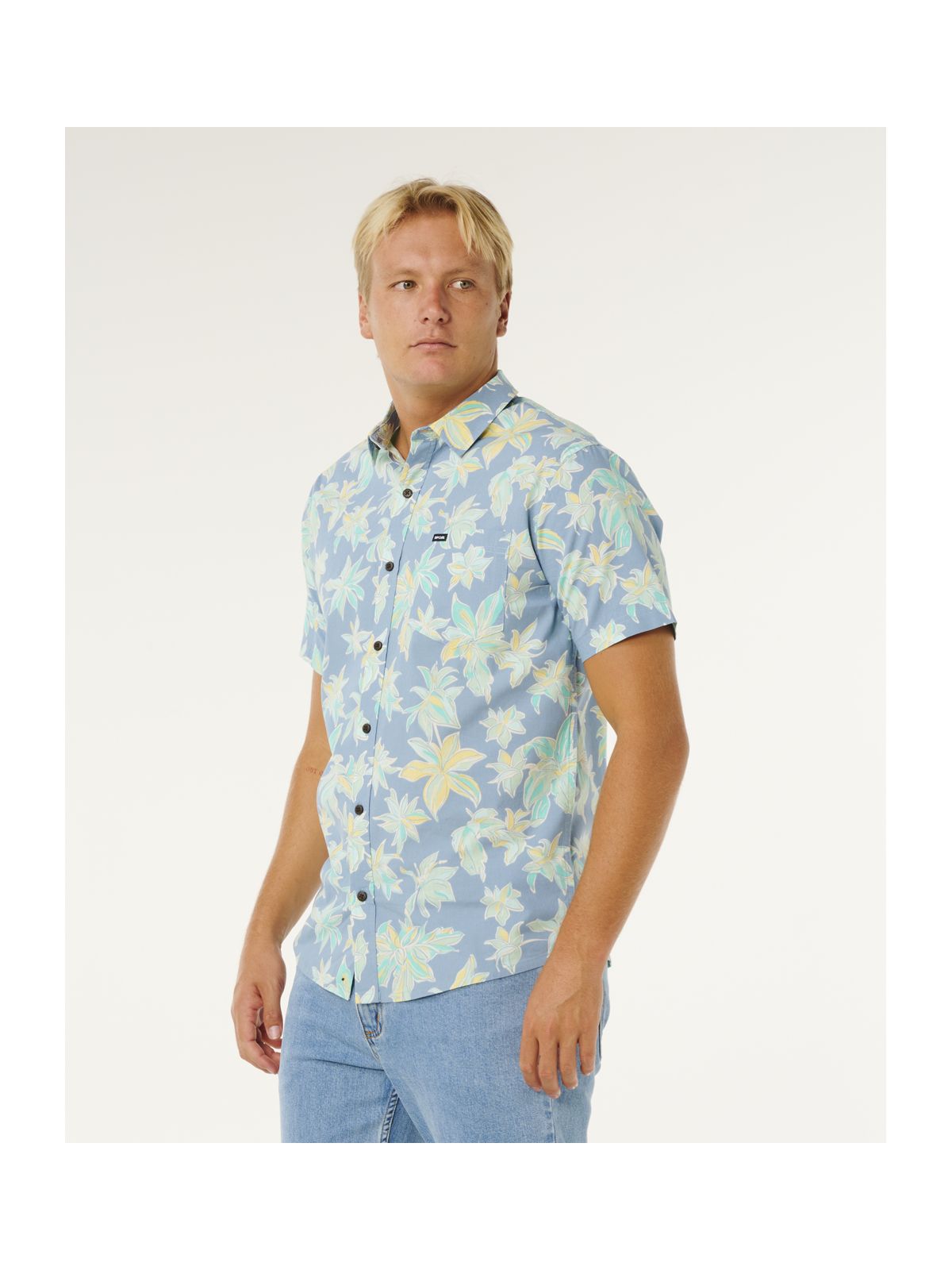 Koszula męska RIP CURL Sessions S/S Shirt niebieska