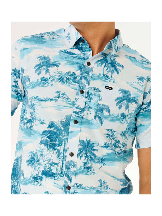 Koszula męska RIP CURL Sessions S/S Shirt niebieska
