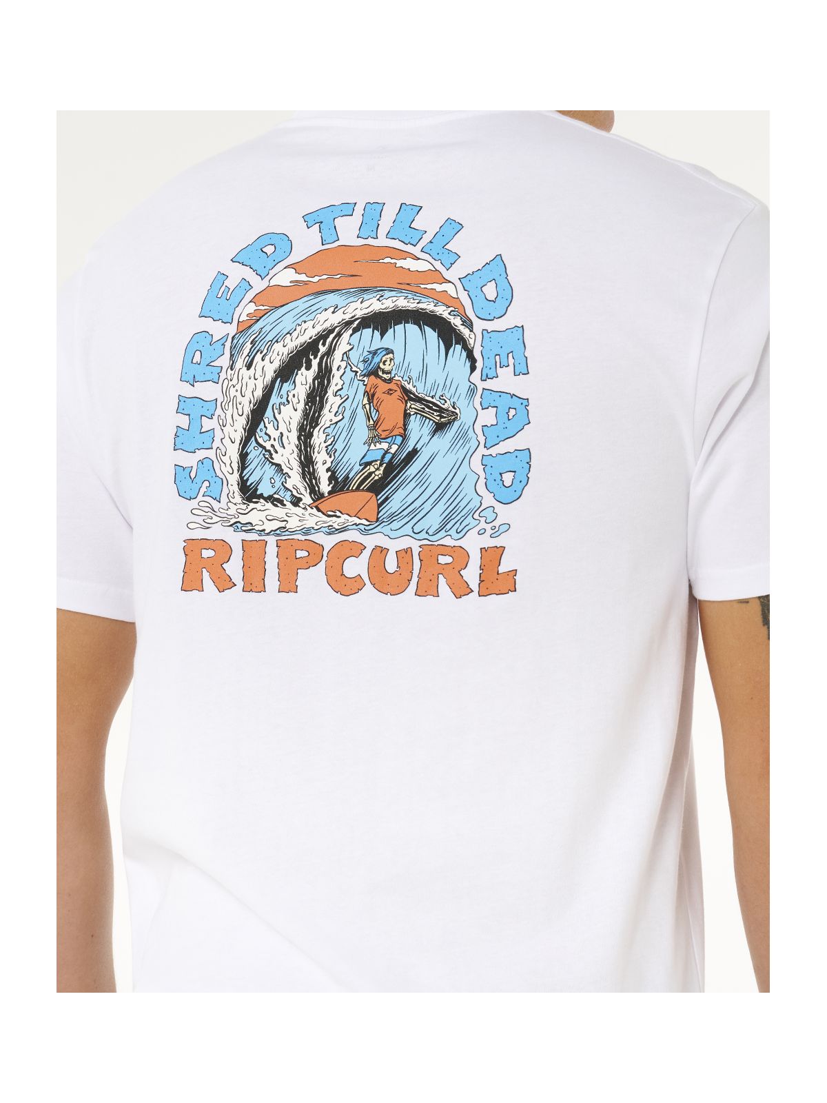 Koszulka męska RIP CURL Shred Til Tee biała