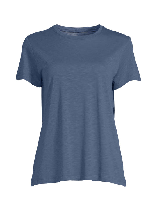 Koszulka treningowa damska CASALL Soft Texture Tee kolor niebieski
