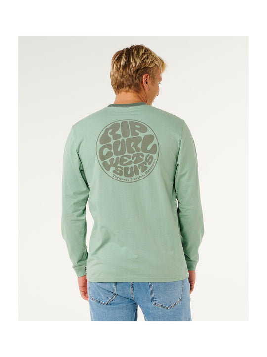 Koszulka męska RIP CURL Wetsuit Icon L/S zielona
