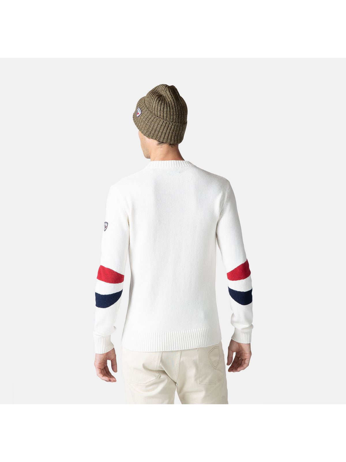 Sweter Rossignol Signature Rn Knit biały - Adventure Sports