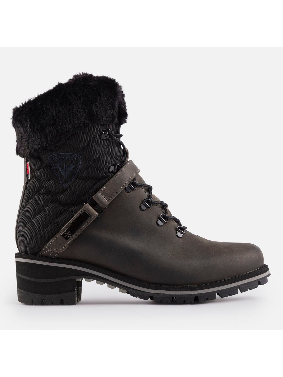 Damskie trzewiki zimowe Rossignol 1907 Megeve Grey Wax szary - Buty sportowe - Adventure Sports