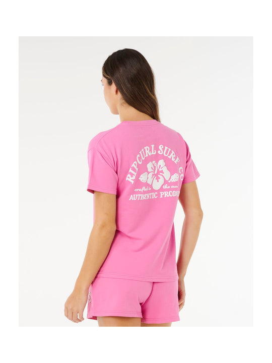 Koszulka damska RIP CURL Surf Puff Party Pack Relaxed różowa
