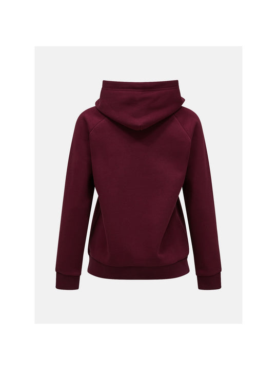 Bluza z kapturem damska PEAK PERFORMANCE Original Hood bordowa
