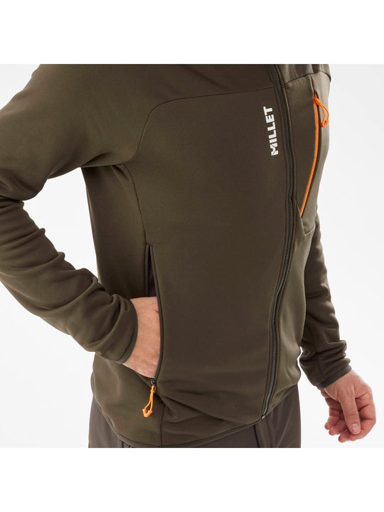 Bluza techniczna męska MILLET M Seneca Fleece Hoodie Zielony - Kurtka - Adventure Sports
