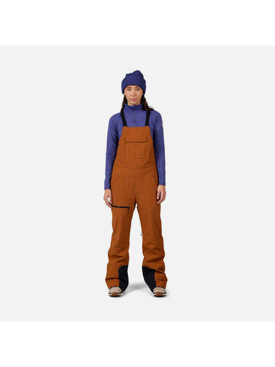 Spodnie narciarskie damskie ROSSIGNOL W Outerlimits Insulated Bib brązowe
