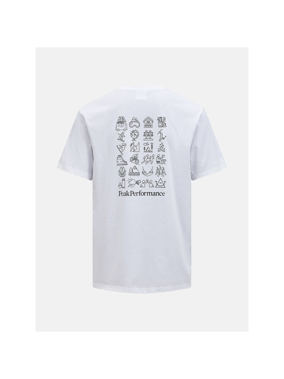 Koszulka Peak Performance M Explore Graphic Tee biały - Adventure Sports