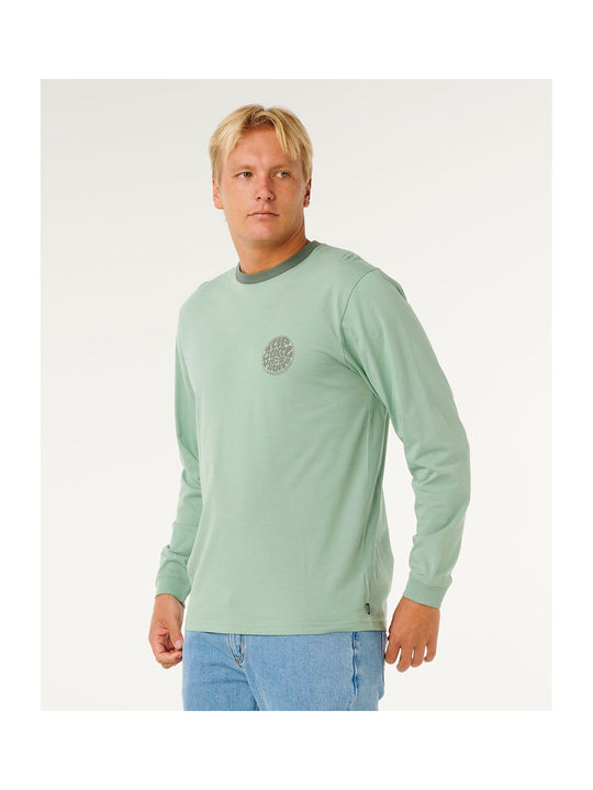 Koszulka męska RIP CURL Wetsuit Icon L/S zielona
