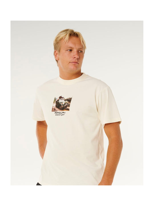 Koszulka męska RIP CURL Search Rig Tee biała
