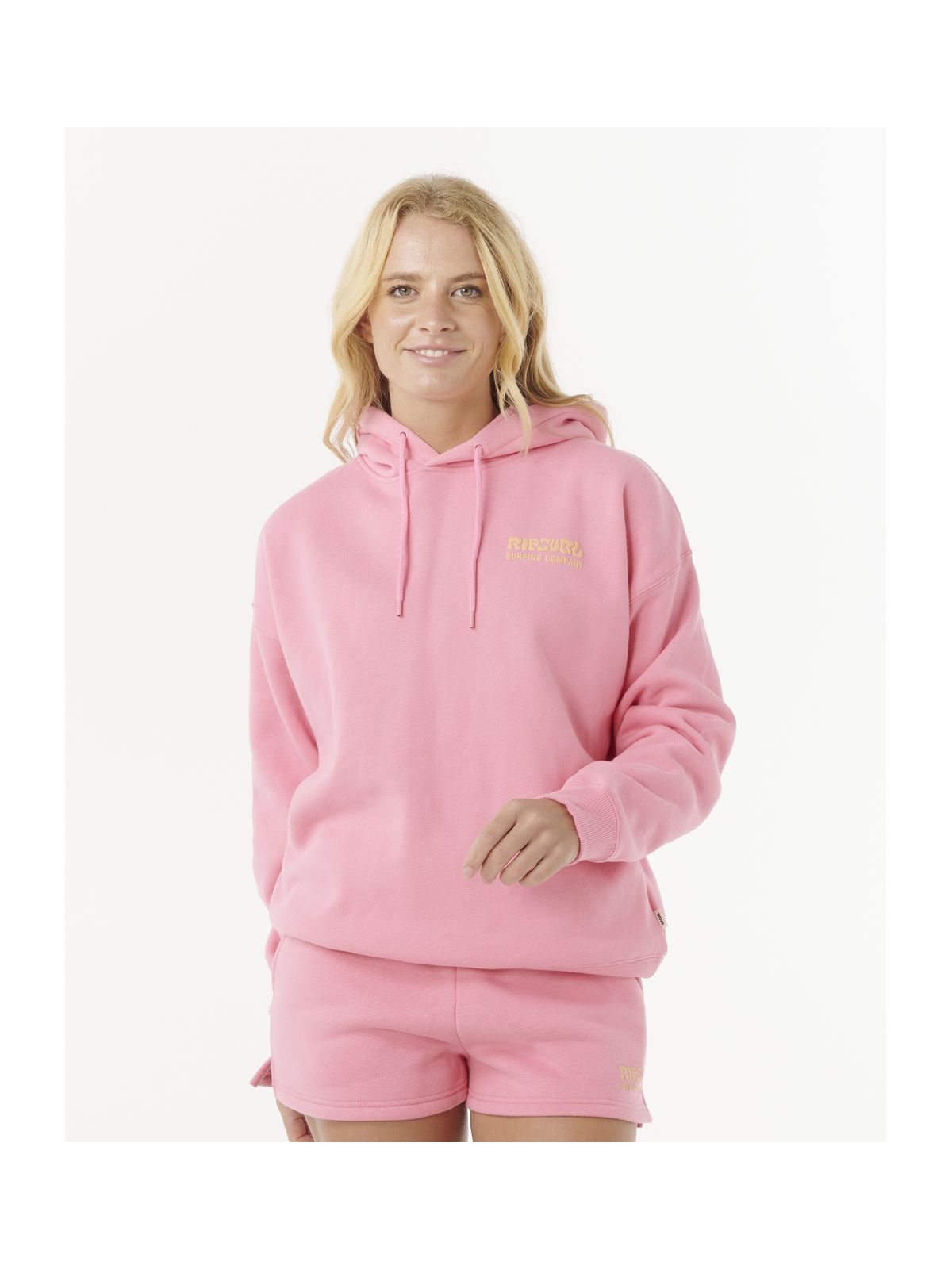 Bluza RIP CURL SURF PUFF HERITAGE HOOD różowa
