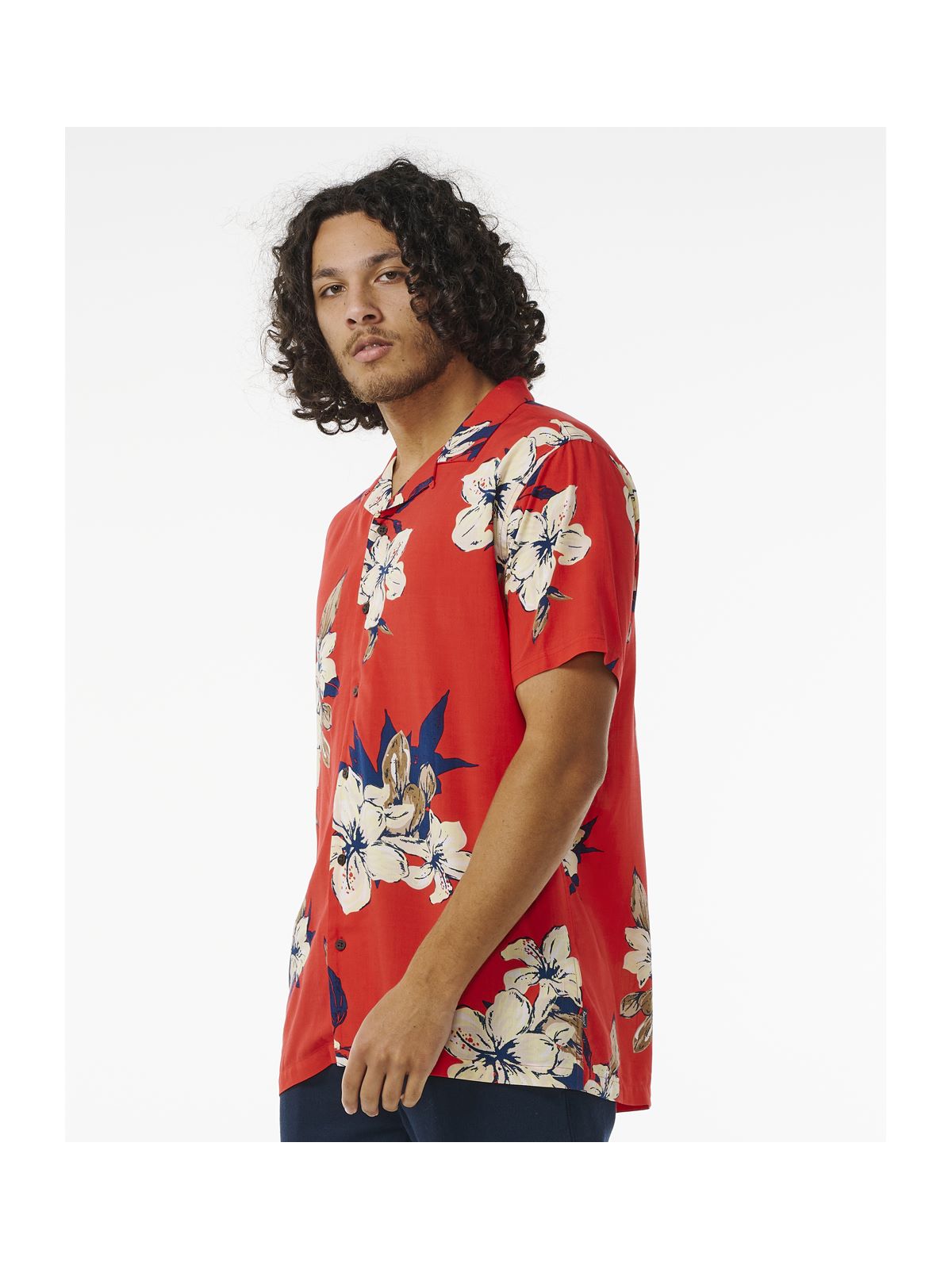 Koszula RIP CURL Aloha Hotel S/S Shirt czerwony - Koszulka - Adventure Sports