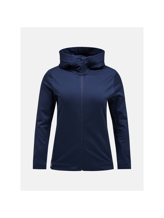 Bluza Peak Performance W Rider Tech Zip Hood niebieski - Adventure Sports
