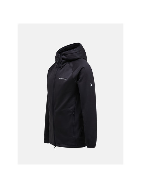 Bluza Peak Performance Flo M Chill Light Zip Hoo czarny - Adventure Sports
