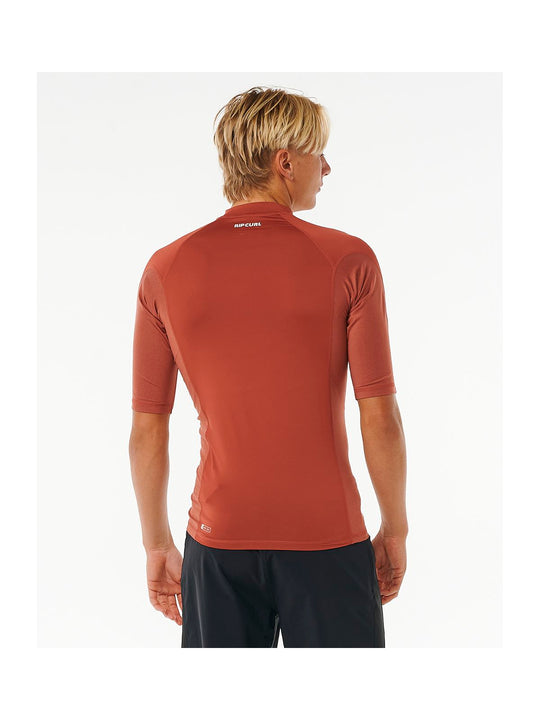 Lycra RIP CURL Waves Upf Perf S/S czerwony - Adventure Sports
