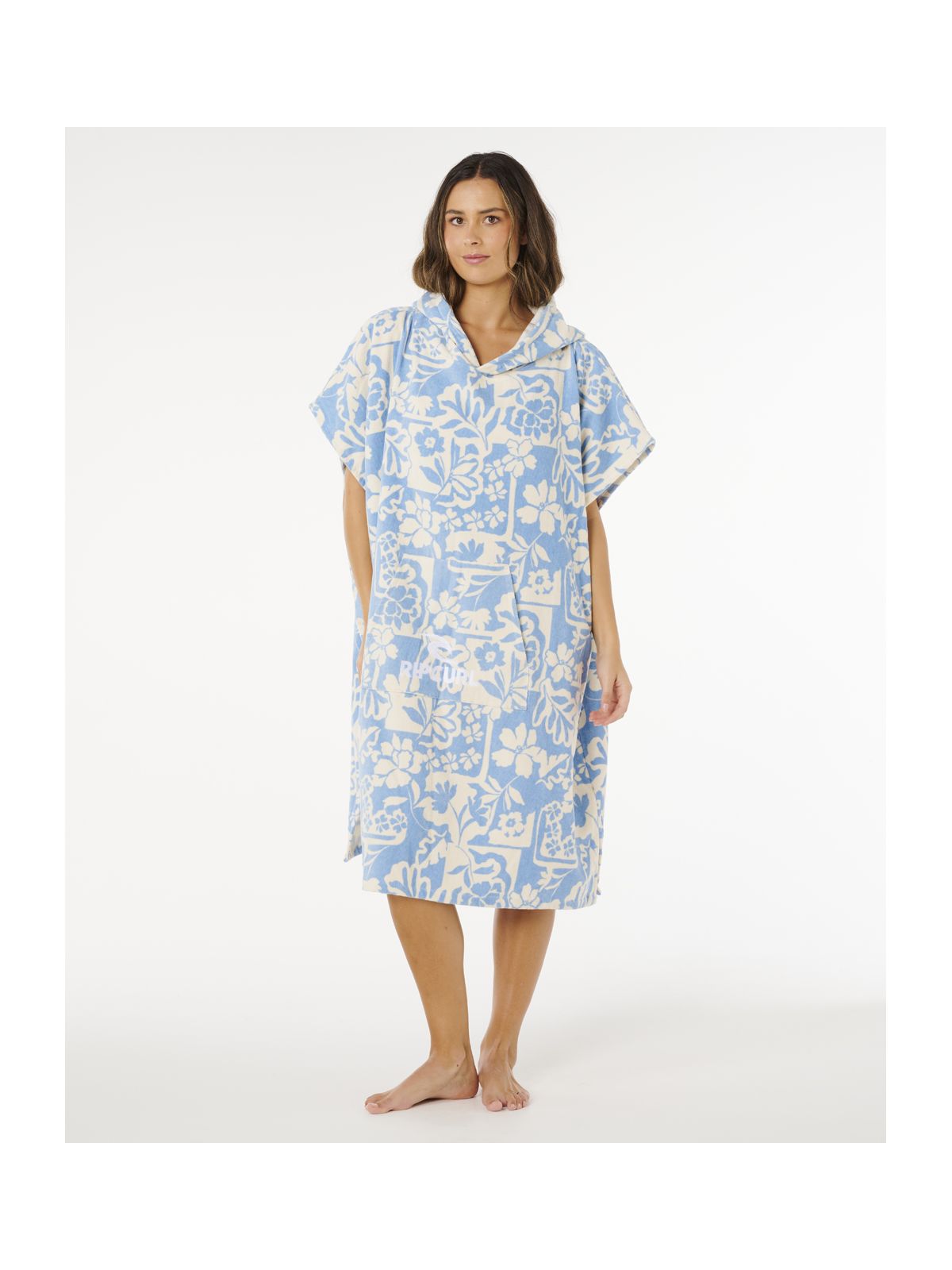Ponczo damskie RIP CURL Mixed Hooded Towel zielone