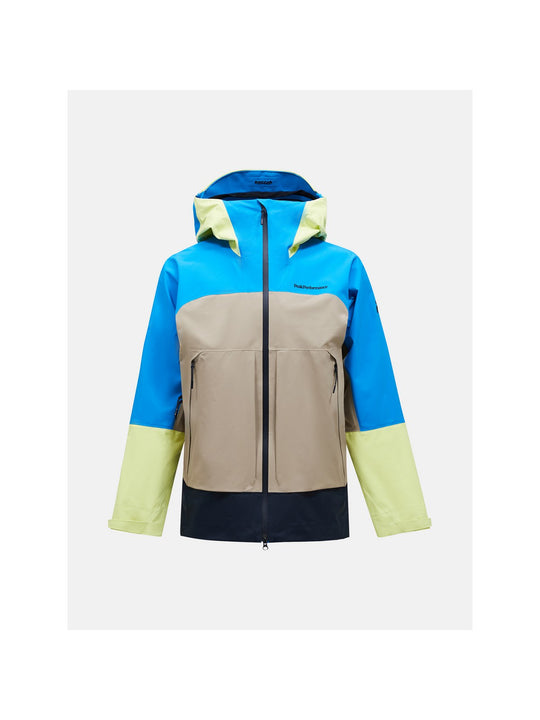 Kurtka PEAK PERFORMANCE Vislight Gore-Tex C-Knit 3L Shell Jacket Men beżowy - Adventure Sports
