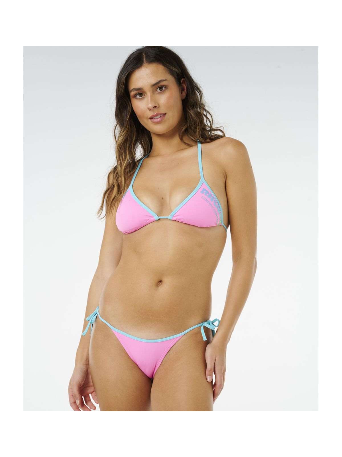 Dół od bikini damski RIP CURL Surf Puff Cheeky różowe