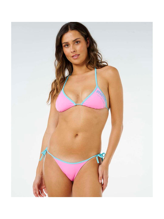 Dół od bikini damski RIP CURL Surf Puff Cheeky różowe
