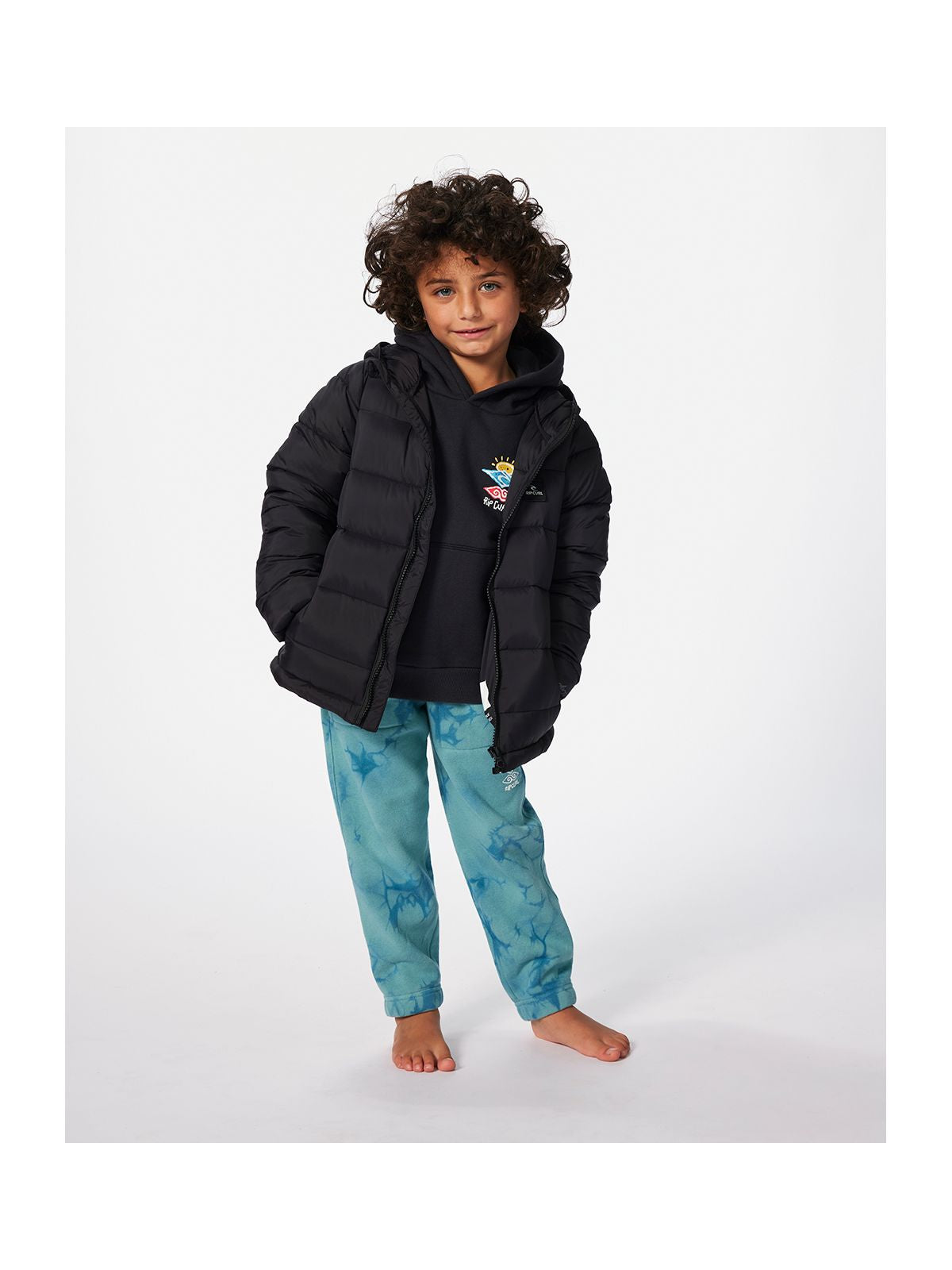 Bluza RIP CURL ICONS OF SHRED HOOD-BOY czarna - Adventure Sports