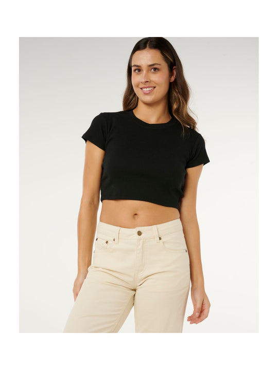 Spodnie damskie RIP CURL Aggie Relaxed Jeans beżowe
