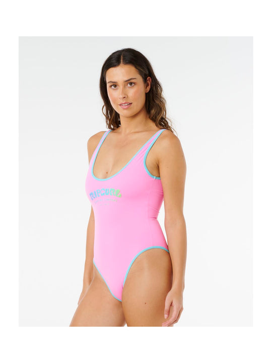 Kostium damski RIP CURL Surf Puff 1 Piece różowy
