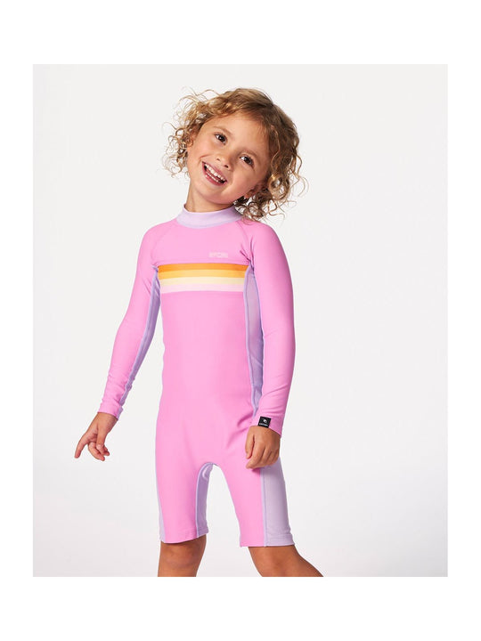 Lycra dziewczęca RIP CURL Rainbow Tide Springsuit - Girl różowa
