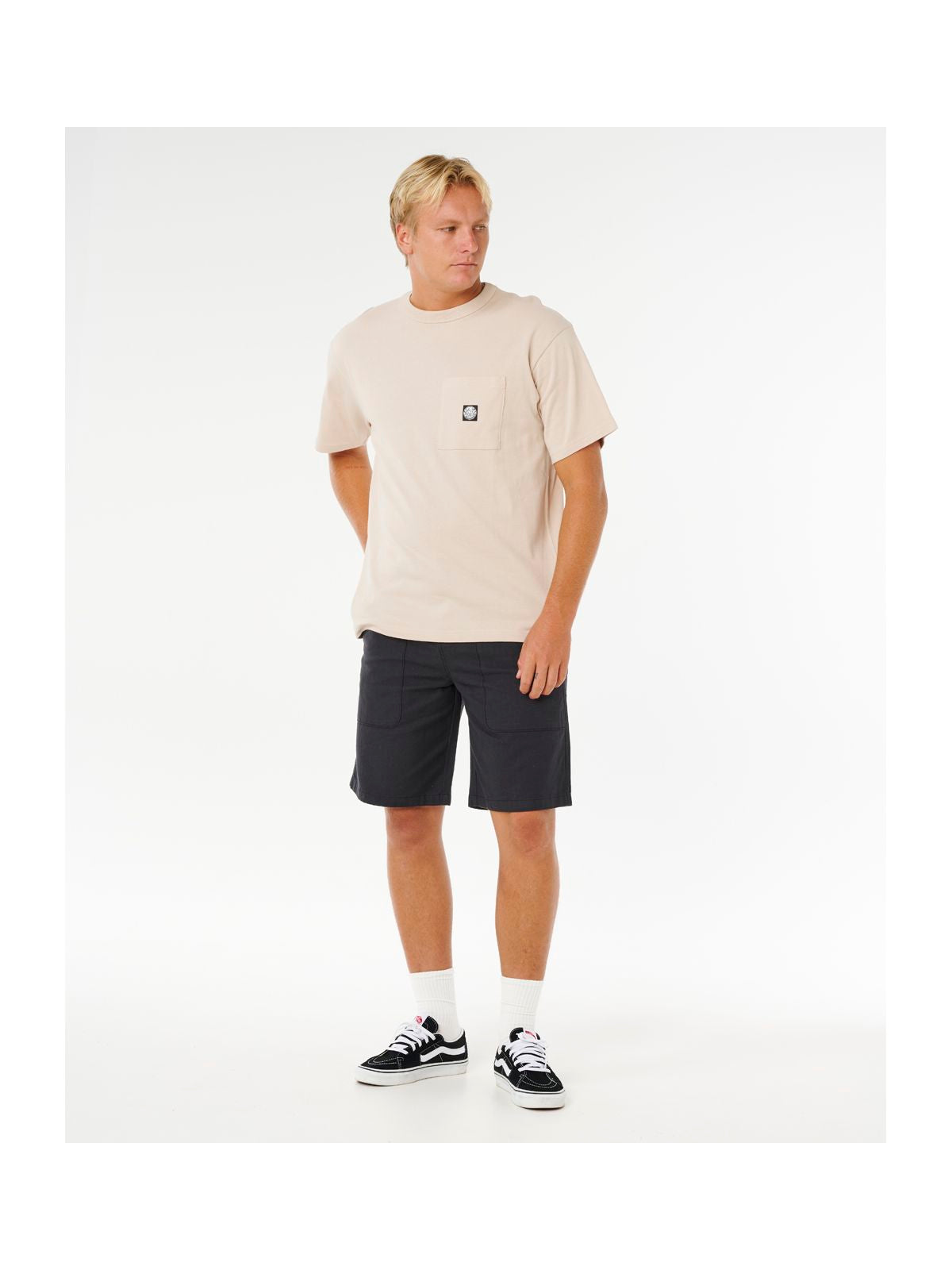 Koszulka męska RIP CURL Premium Surf Wettie Tee beżowa
