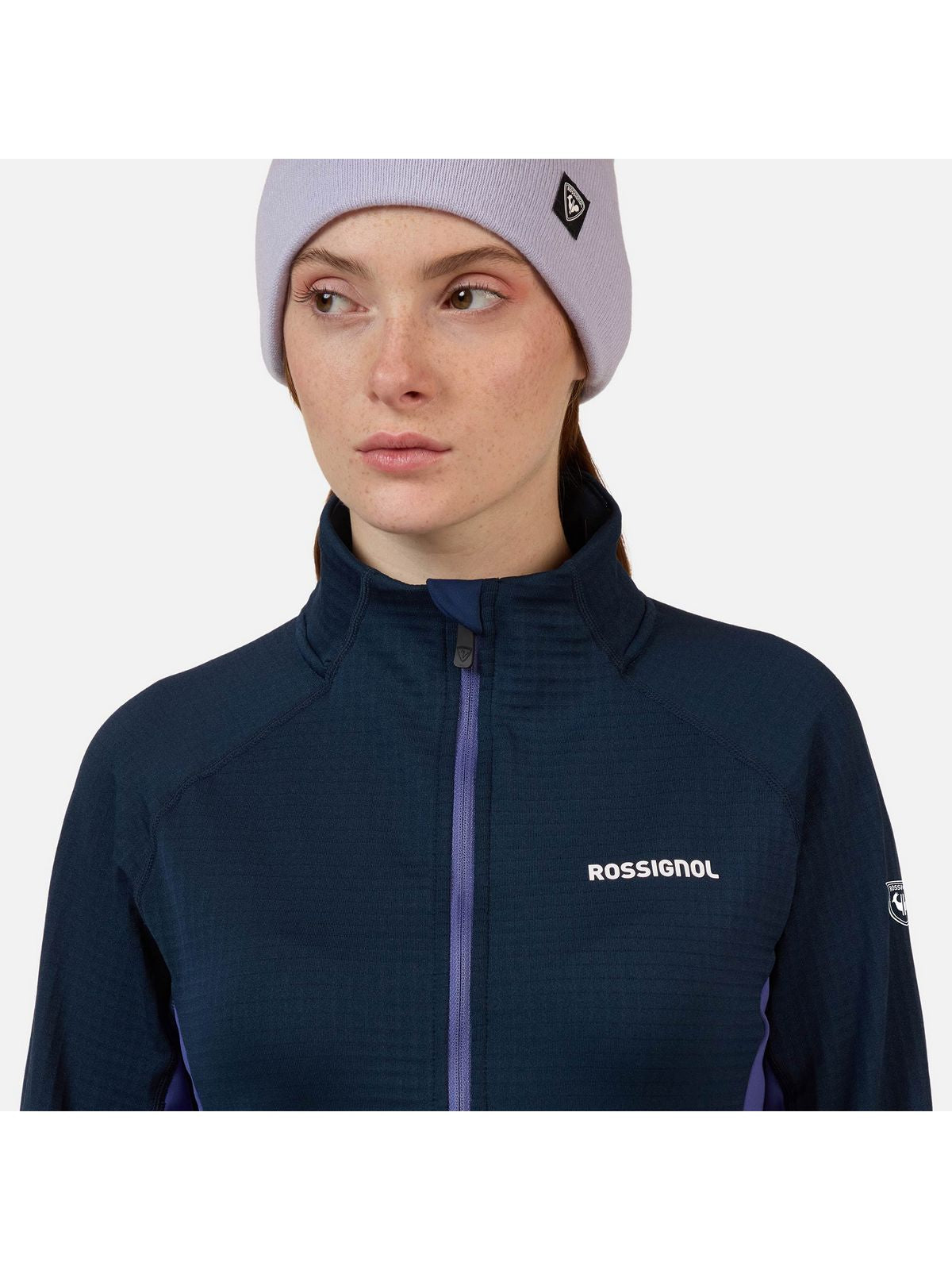 Bluza damska ROSSIGNOL W Blackside Mix HZ Fleece niebieska