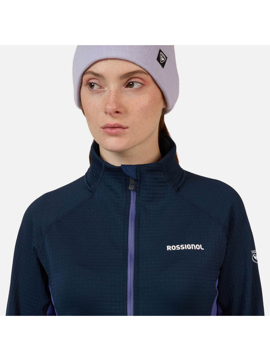 Bluza damska ROSSIGNOL W Blackside Mix HZ Fleece niebieska
