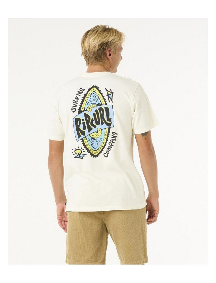 Koszulka RIP CURL Shield Tee turkusowy