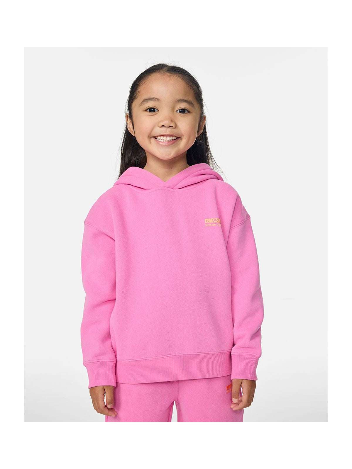 Bluza dziewczęca RIP CURL Surf Puff Heritage Hood-Girl różowa