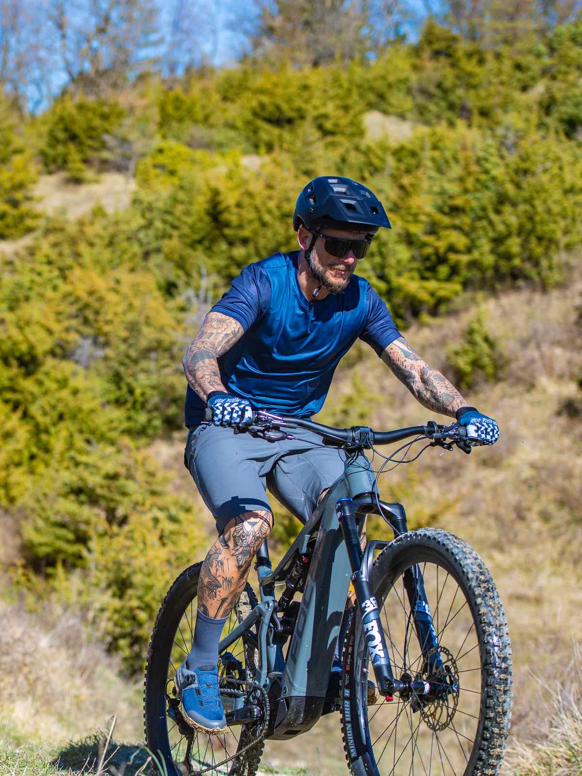 Spodenki rowerowe NORTHWAVE Escape Baggy niebieski - Adventure Sports