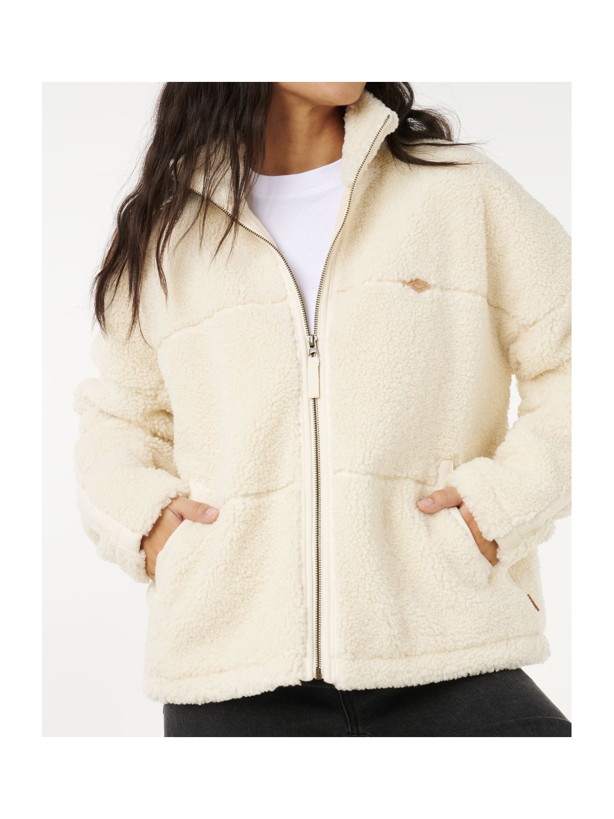 Kurtka RIP CURL CALA NIGHTS SHERPA JACKET beżowa