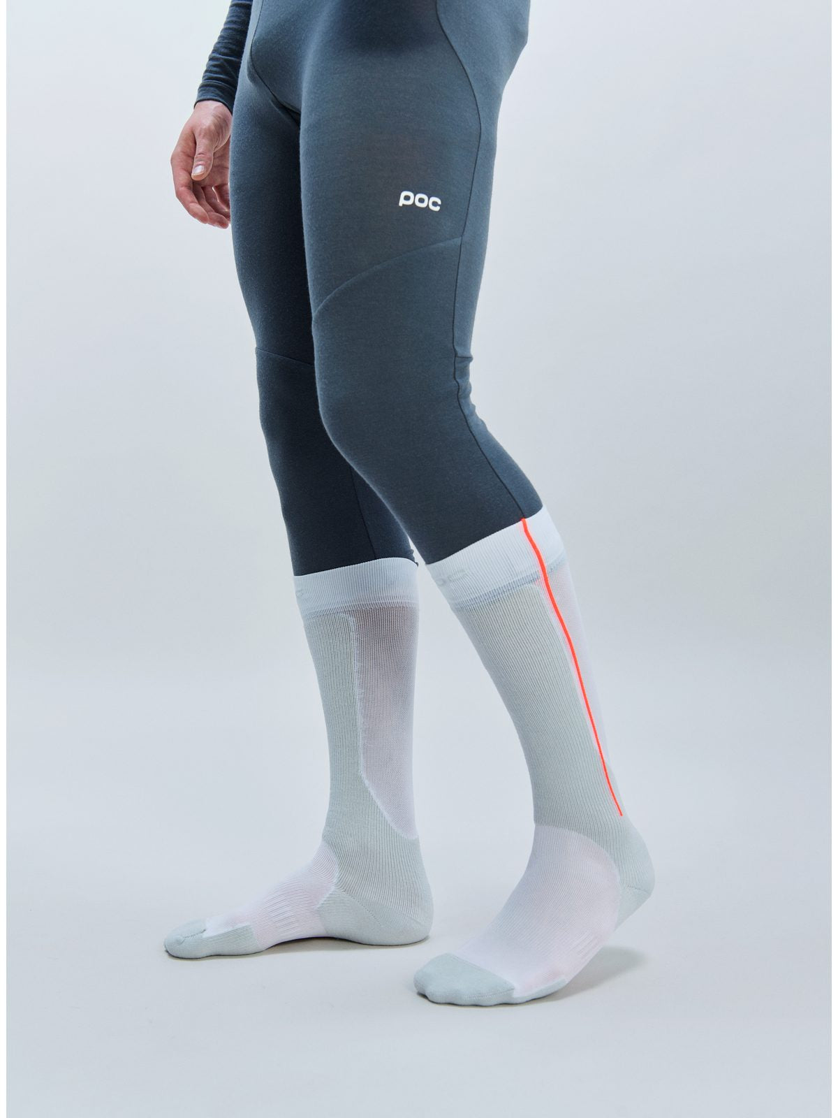 Skarpety narciarskie POC Race Sock jasny szary