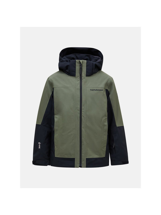 Dziecięca Kurtka narciarska Peak Performance Jr Rider Tech Insulated J zielona - Adventure Sports
