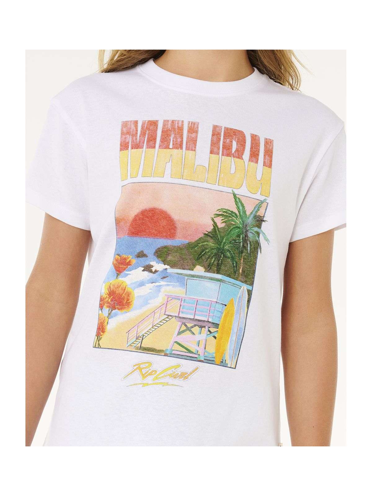 Koszulka dziewczęca RIP CURL Hayley O Relaxed Tee-Girl biała