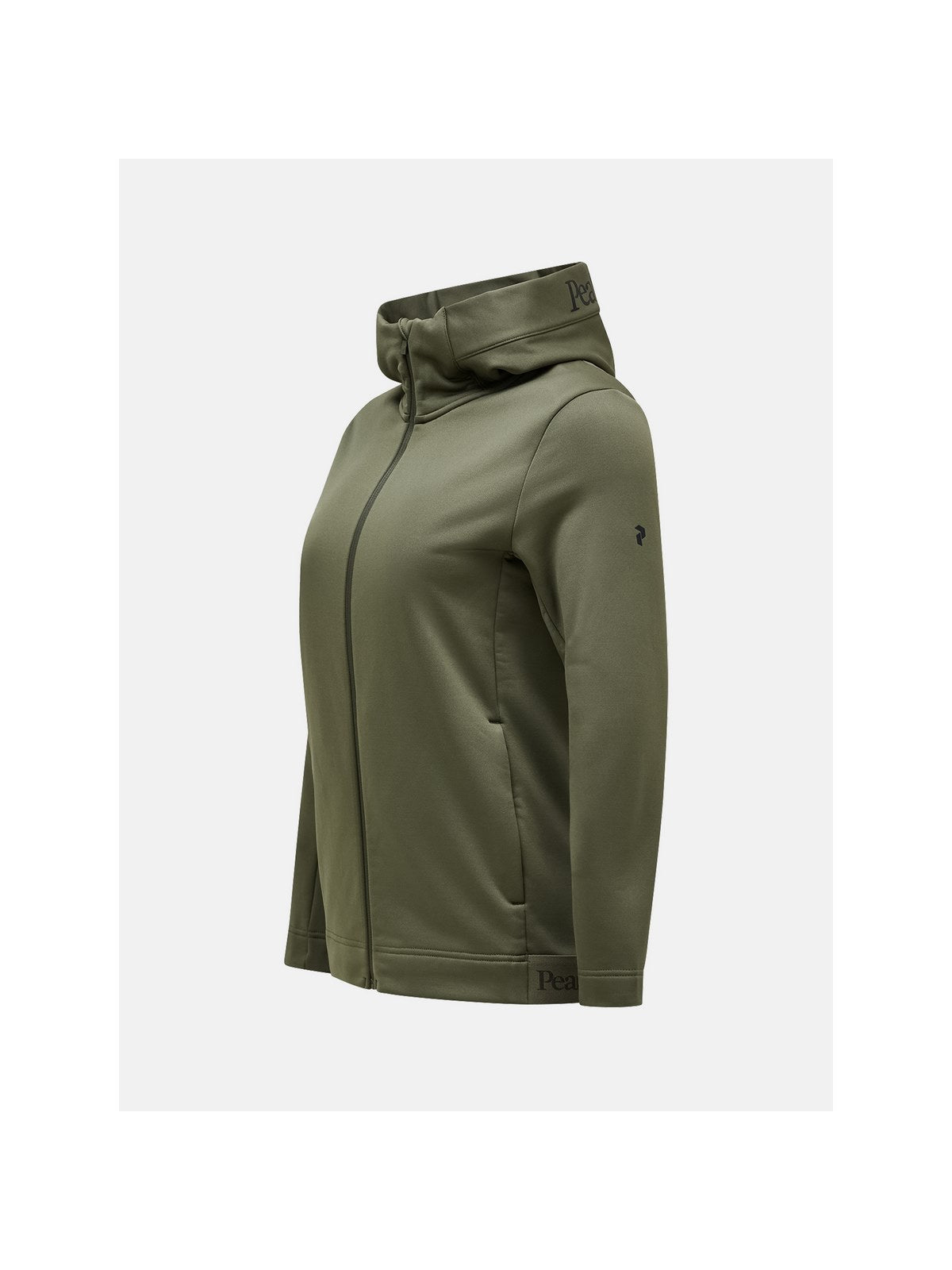Bluza Peak Performance W Rider Tech Zip Hood zielony - Adventure Sports