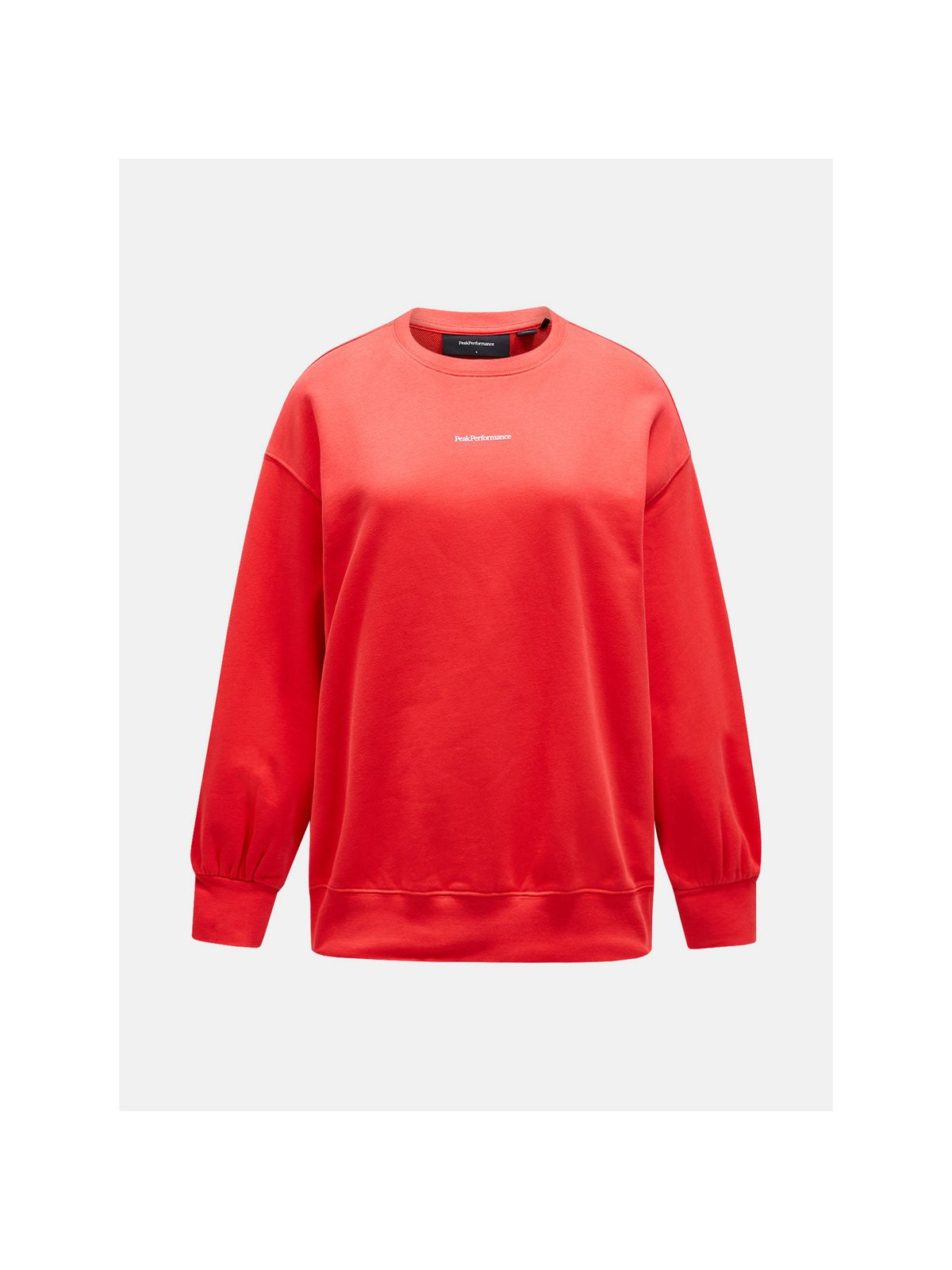 Bluza PEAK PERFORMANCE Original Terry Crew Women czerwony - Adventure Sports