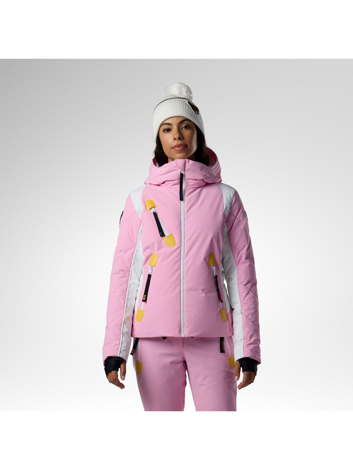 Kurtka narciarska damska ROSSIGNOL W Jcc Valdiz Down Ski Jacket różowa