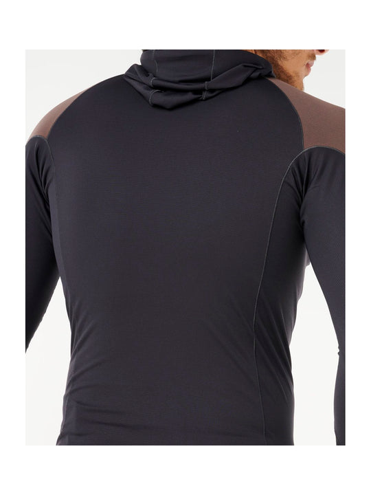 Lycra RIP CURL Search Upf Perf L/S Hood czarny - Adventure Sports
