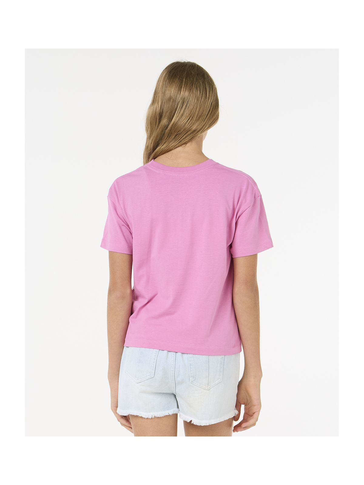 Koszulka RIP CURL Island Surf Crop-Girl różowy