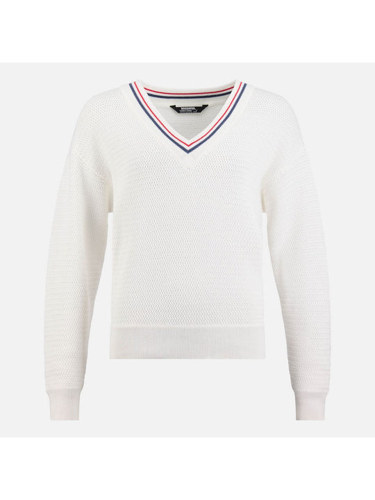 Sweter damski ROSSIGNOL W Knitted V Neck biały
