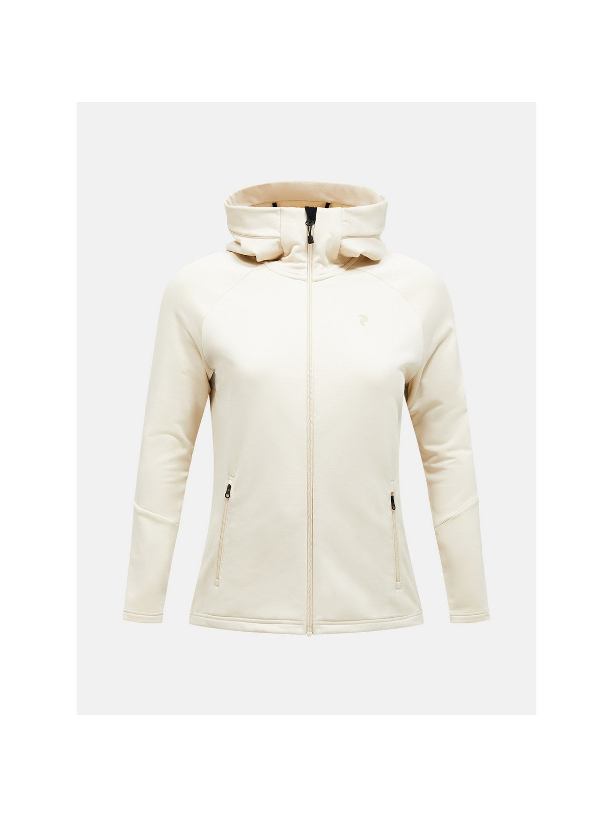Bluza z kapturem damska PEAK PERFORMANCE W Rider Essentials Zip Hood piaskowa