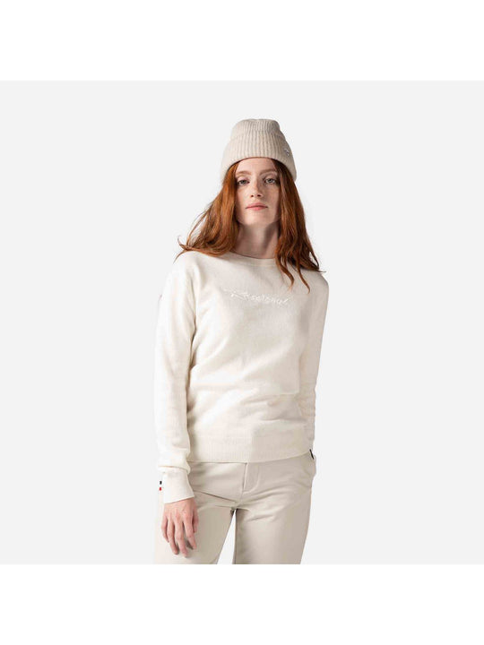 Sweter Rossignol W Signature Knit biały - Adventure Sports
