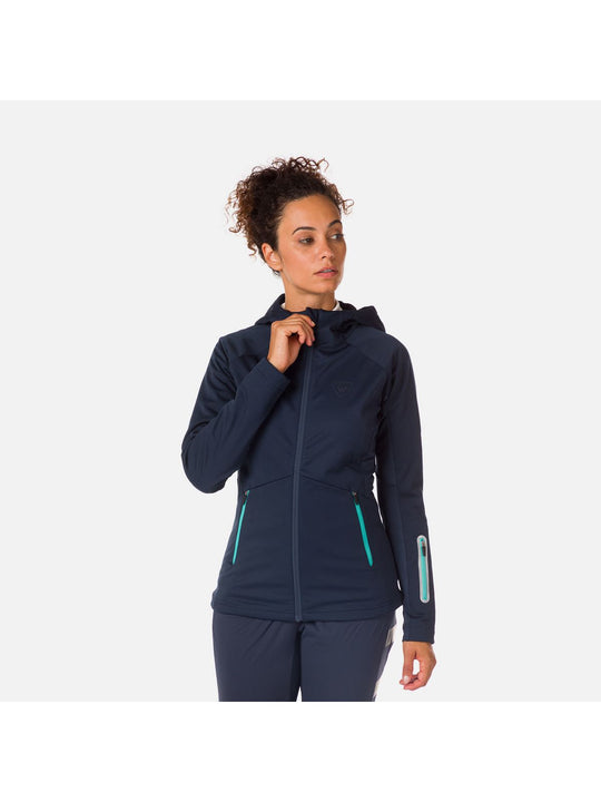 Kurtka Rossignol W Softshell Hoodie Jkt niebieski - Adventure Sports
