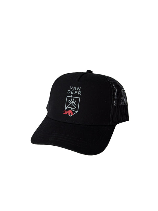 Czapka z daszkiem VAN DEER Trucker Cap czarny
