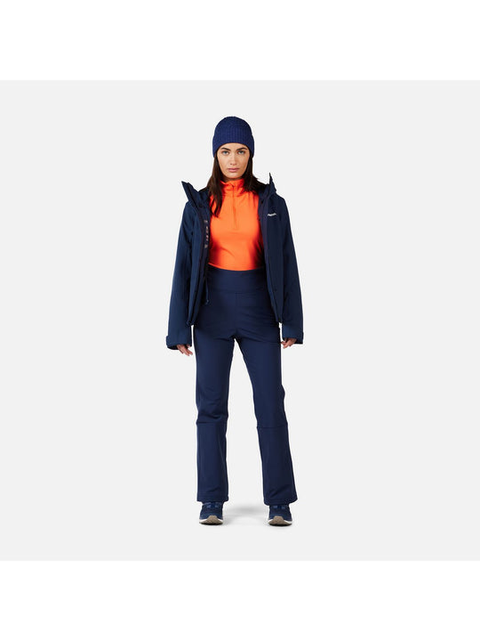 Spodnie narciarskie damskie ROSSIGNOL W Ski Softshell Pant granatowe
